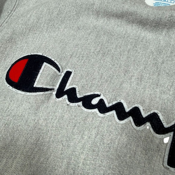 Champion Reverse Weave Crewneck Sweatshirt Heather Gray Small Vintage - Picture 3 of 8